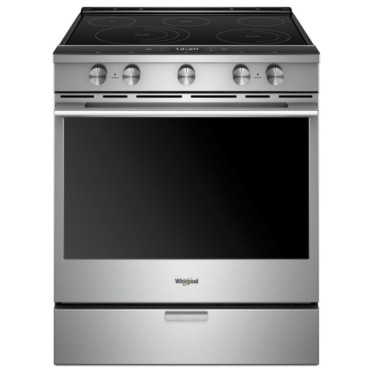 Whirlpool 6.4 Cu. Ft. Smart Contemporary Handle Slidein Electric Range